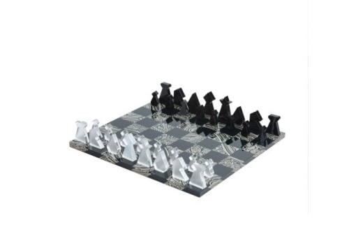 Шахматы Etro MADRAS CHESSBOARD AX141 N0000 черные с белым 30х30 Артикул: 70088 DolceNoce