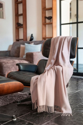 Плед Biederlack DARK VELVET (797544) rose-ecru 130х170 Артикул: 79257 DolceNoce фото 2
