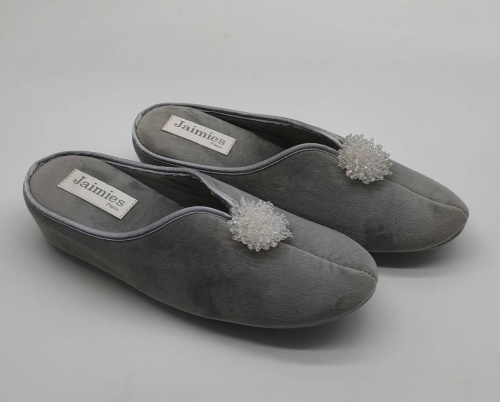 Тапочки Jaimies NATHALIE mule ECLAT DE LUNE grey серые фото 5