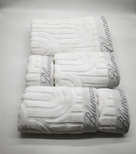 Набор полотенец Blumarine MONOGRAM белый 04 white Пять штук Артикул: 94866 DolceNoce фото 4