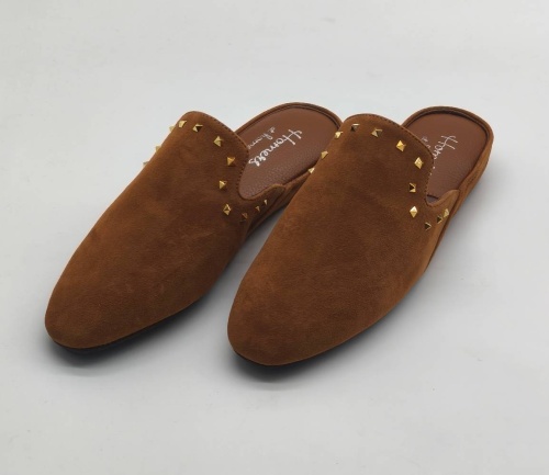 Тапочки женские Homers SUEDE AVELLANA 22277 бежевые фото 3