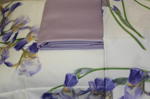 Постельное белье Sygnori PANTELLERIA 002 lilac бело-синее 300 ТС фото 3