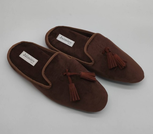 Тапочки Jaimies MARCEL mule HOMME шоколадные фото 3