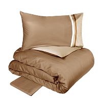 Постельное белье Fazzini KUBRIC 4 tortora/cammello карамель