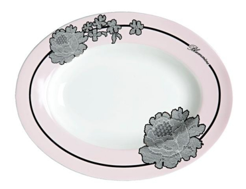 Суповая тарелка 22 см Blumarine ROSE LACE (набор 6 штук) Артикул: BHPRL03 DolceNoce