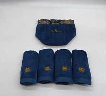 Набор полотенец Etro 7PLIES AV800 X0883 blue синий 4*30х30