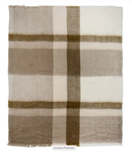 Плед Brun De Vian-Tiran MOHAIR CARREAUX PYRENEES 140х180 Артикул: 87435 DolceNoce