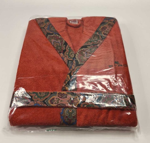 Халат с капюшоном Etro 7PLIES AV800 X0810 orange оранжевый фото 4