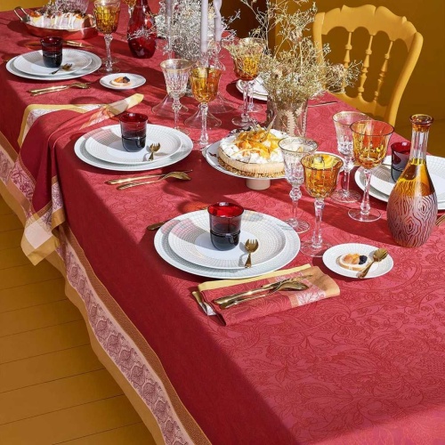 Скатерть Garnier-Thiebaut ALEXANDRIA RUBIS - 174x364 Артикул: 79987 DolceNoce фото 4