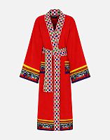 Халат Dolce & Gabbana CARRETTO red красный