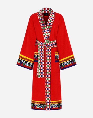 Халат Dolce & Gabbana CARRETTO red красный