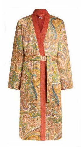 Халат Etro GIANO DOUBLE 99KA513 X0840 stampa giallo оранжевый Халат Etro GIANO DOUBLE 99KA513 X0840 stampa giallo оранжевый