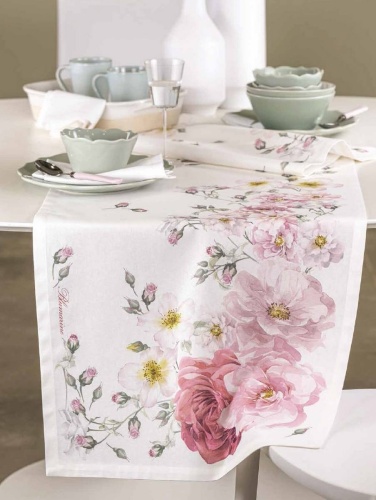 Скатерть Blumarine ZELDA 170х270 цвет 02 powder pink розовая Артикул: 94843 DolceNoce фото 2