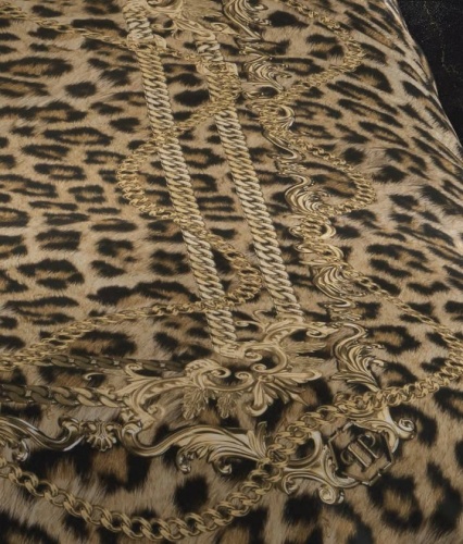 Постельное белье Philipp Plein LEOPARD CHAINS M56 brown фото 3
