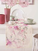 Скатерть Blumarine IRIS 170х270 цвет 02 powder pink розовая