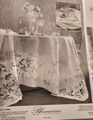 Скатерть Blumarine L`ULIVO 170х270 цвет 02 powder pink розовая Артикул: 94179 DolceNoce фото 8