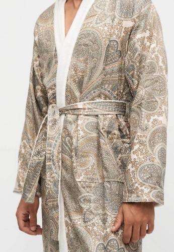 Халат Etro GIANO DOUBLE 99KA513 X0820 stampa beige бежевый фото 6 Халат Etro GIANO DOUBLE 99KA513 X0820 stampa beige бежевый фото 6