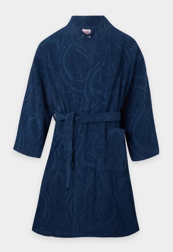 Халат Etro CAPRI AQ447 B0310 blu scuro синий фото 3 Халат Etro CAPRI AQ447 B0310 blu scuro синий фото 3
