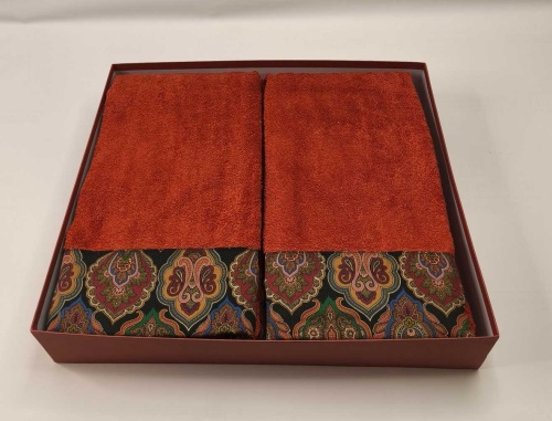 Набор полотенец Etro 7PLIES AV800 X0810 orang оранжевый Пять штук Артикул: 70124 DolceNoce фото 4