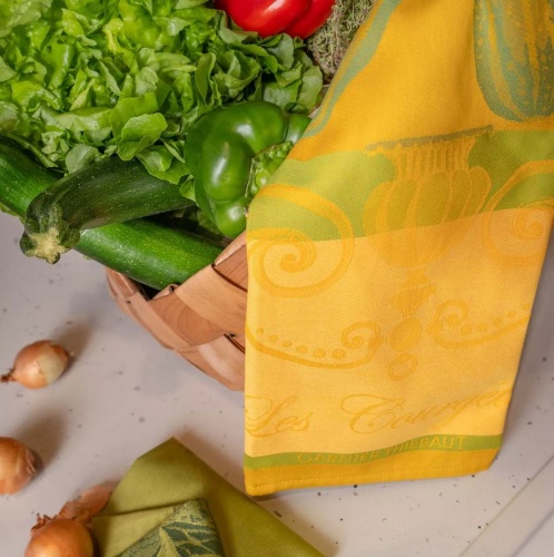 Полотенце Garnier-Thiebaut LES COURGETTES JONQUILLE 56х77 Артикул: 79991 DolceNoce фото 4