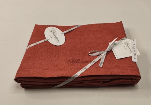 Скатерть Blumarine SORGENTE 170х280 цвет коралловый lobster Артикул: 94849 DolceNoce