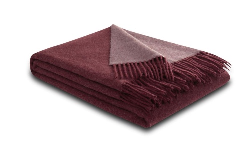 Плед Biederlack DARK VELVET (809551) bordeaux-parfait 130х170 Артикул: 79258 DolceNoce